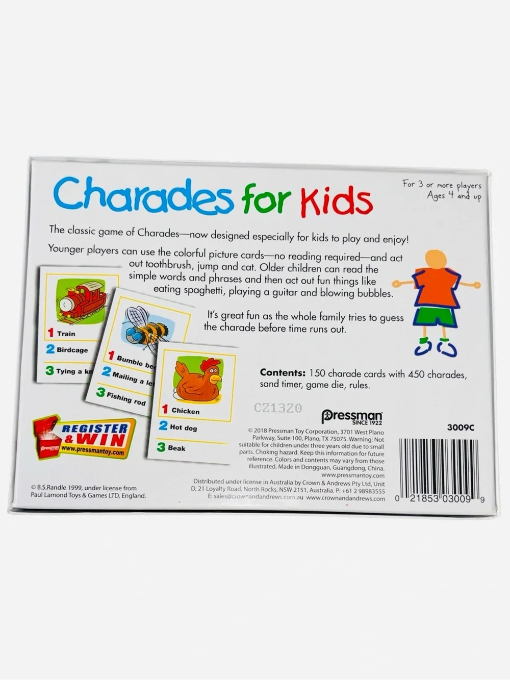 Charades for Kids Game No Reading Ages 4+